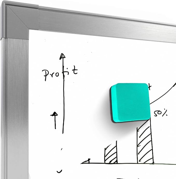 24 Pack Magnetic Whiteboard Dry Erase Erasers Chalkboard Cleansers for Classroom, Home and Office (Green)