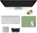 Auhoahsil Green Mouse Pad, 12 x 10 Inch Square Mousepad, 3mm Thick Rubber Mouse Mat with Pretty Design, Premium-Textured Non-Slip for Gaming Work Office Wireless Mouse Men Women