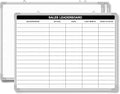 Lined Whiteboard Blank Grid Aluminum Frame Dry Erase Board Reusable Wall Mounted Board for Scheduling, to Do Lists Weekly Planning Home Work (24 x 18 Inch,Sales Ranking List)