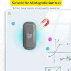 maxtek Magnetic Dry Erase Eraser, Glass Board Erasers, 4 Pack, Whiteboard Eraser for Dry Erase Board, Glass Board, Calendar Board, Office and School Supplies (Gray)