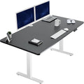 VIVO Electric 71 x 36 in Standing Desk, Memory Height Adjustment, 1B Series, Holds 220 lbs, Black Top White Frame, DESK-KIT-1W7B-36