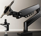 SIAGO Single Monitor Stand, 15 to 32 Inch Monitors Arm, Adjustable Mount with C-Clamp and Grommet Installation, Made of Iron and Al, VESA Monitor Stand for Desk - Fits 4.4 to 19.8lbs Monitors