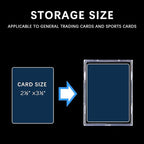 30-Pack Mini Snap Card Holders - UV Protection Hard Plastic Cases for Sports Cards, Baseball Cards Collectibles, Anti-Scratch Trading Card Sleeves with Secure Snap Closure