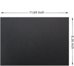 LIVHOLIC 100 Sheets Black Colored Card Stock Paper 92LB 250GSM A4 Thick Construction Paper Smooth Cardstock for DIY Crafts Scrapbooking