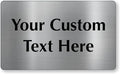 SmartSign Custom Steel Sign - 6" x 10", 40 mil Stainless Steel Metal, Personalized Engraved Sign for Business, Office, Door, Wall, Heavy-Duty Premium Engraved Steel Plaque, Silver and Black