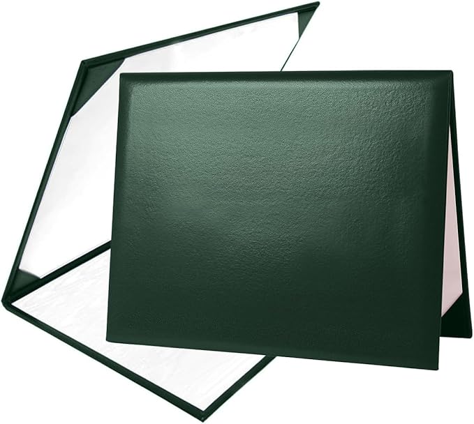 Diploma Cover 8.5” x11” Diploma Holder of Graduation Leatherette Padded Certificate（Tent Style),40-Pack