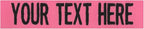 Custom Uniform Name Tapes Solid Colors. Made in The U.S.A. Ships Under 24 Hours. Pink Fabric, 5 Inch Sew on