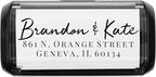 Self Inking Modern Address Stamps | Custom Return Address Stamper (Brandon, Xtra Large)