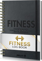 Gym Workout Journal (A5) - Hardback Leather PU Workout Tracker (128 Workouts) - Set Goals & Track Progress | Premium Fitness Journal & Log Book by Gorilla Fit