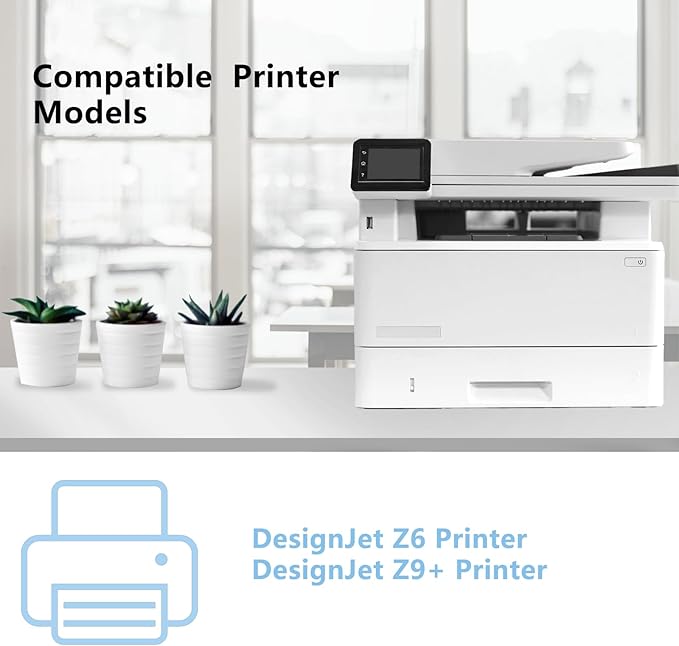 746 Matte Black Ink Cartridge (P2V83A) High Capacity Compatible Ink Cartridge for 746 Z6 & Z9+ Large Format Plotter Printer,300-ml