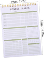 Mipcase Fitness Agenda Notebook Portable Workout Log for Daily Training and Goal Tracking Fitness Journal for Exercise Planning and Self-discipline