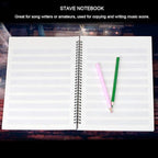 10 Pcs Music Notebook,Music Staff Notebook,50 Sheets/100 Pages Blank Sheet Music Notebook,Music Manuscript Paper,Manuscript Paper Notebook,Spiral NotebookMusic Writing Composition Notebook(10 Pcs Music Note Black)