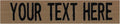 Custom Uniform Name Tapes Solid Colors. Coyote Brown Fabric, 5 Inch Sew on