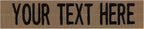 Custom Uniform Name Tapes Solid Colors. Coyote Brown Fabric, 4 Inch Hook Fastener (Uniform Ready Fastener)