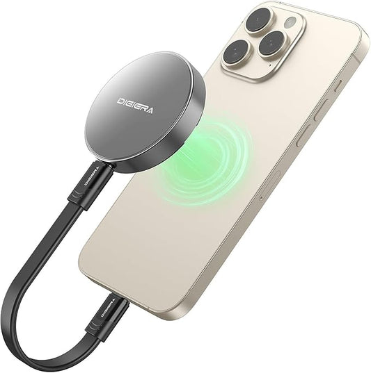 512GB Magnetic Portable SSD, External Solid State Drives with USB-C 3.2 Gen 2x2, Speed Up to 2000MB/s, Compact & Durable, Compatible with iPhone 15/16 Series and Other USB-C Devices, Grey