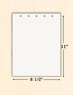Limited Papers(TM) Writing and Copy Paper, Variation of Colors 8.5" x 11", 5 Hole Top-Punched, 20 Pound Text, 500 Sheets Per Ream. (5000, Salmon)