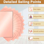 Silunkia 100 Sheets Pink Shimmer Cardstock 8.5 x 11 Crafts Paper, 200gsm/75lb Glossy Paper Card Stock for DIY Cards Making, Valentine's Day Cards, Wedding Invitations, Menus