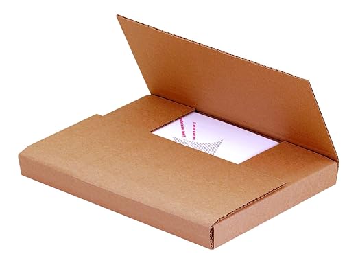 Tape Logic TLM1181K Easy-Fold Mailers, 11 1/8" x 8 5/8" x 1", Kraft (Pack of 50)