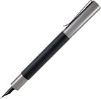 Monteverde USA Ritma Fountain Pen in Black – Stub Nib Calligraphy JoWo Stainless Steel Refillable Ink Cartridge/Converter – Perfect for Artists & Calligraphers