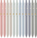 Ddaowanx Gel Pens,0.5mm Quick Dry Black Ink Pens Fine Point Smooth Writing Pens, Cute Office School Supplies Gifts for Women (24 Pcs Morandi-Black Ink)