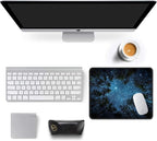 Auhoahsil Mouse Pad, 12 x 10 in Nature Theme Computer Mouse Pad for Desk, Premium-Textured Non-Slip Rubber Stitched Edges Waterproof Square Mouse Mat for Gaming Work Wireless Mice, Night Sky