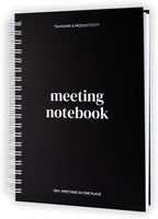 Lamare Meeting Notebook for Work Organization – Perfect Work Notebook for Note Taking, Meeting Planner and Office Supplies for Men & Women