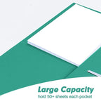 Two Pocket Folders, RAZCC 125 Pack 2 Pocket Folders Fit Letter Size Paper, Paper Folders with Pockets for School Office Business Home (Assorted 5 Colors)