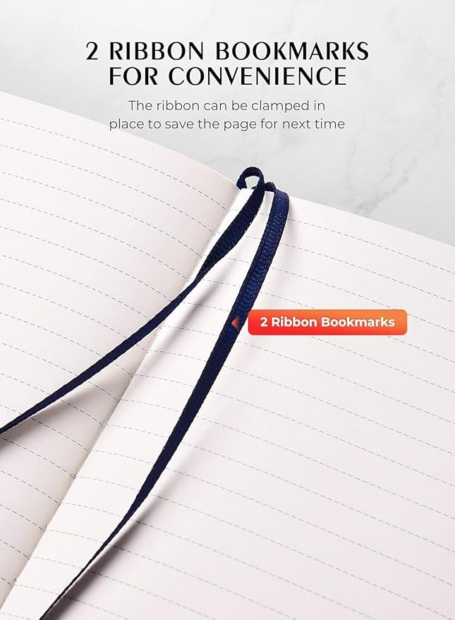 AISBUGUR Pocket Notebook, Small Notebook, 2-Pack Total 320 Pages,3.7" x 5.7" Pocket Notebook (2 Pack, Dark Blue)