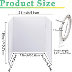 3 Pack Medium Trifold Poster Board, 24 x 16inches Poster Board with Double Sided Tapes and Cardboard, Corrugated Presentation,Science Fair Display Boards for School Project, Science Fair, Business