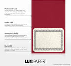 LUXPaper 9.5" x 12" Certificate Holders | Burgundy Linen | 100lb. Cover | 250 Qty