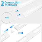 maylit Under Cabinet Lighting Plug in, 6 Pcs 14 Inch Linkable Ultra Bright LED Light Bars, Renter Friendly Lamp, Wired Indoor Lights for Kitchen Cabinet, Counter, Workbench, Desk, Shelf, Cool White