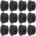 Desk Grommet, 1 Inch Flexible Rubber Grommets, Silicone Cable Cord Grommet Wire Hole Cover for Desk, Table and Other Furnitures(12Pack)