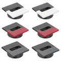 PATIKIL 2.8inch Desk Grommet, 6Pcs Cable Grommet Wire Management Cable Hole Cover Cord Organizer for Office Home Table Countertop, Black/White Black/Red Black/Grey