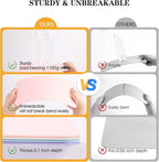 TFDLCG zm 4 PCS Pastel Colored Clipboards,Plastic Clipboard with Pen Holder,Letter Size A4,Cute Clip Boards 8.5x11 Heavy Duty,Hanging Clipboards for Women Kid Teacher,School Office Home Work