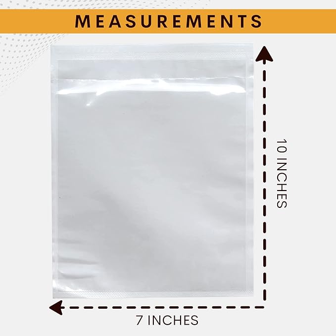 500 Pack 7"x10" Shipping Label Sleeves – Clear Self-Adhesive Packing Slip Pouches, Waterproof Packing List Envelopes – Ideal for Shipping Documents, Mailing Labels, Invoices & Packing Slips