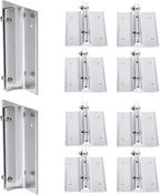 Aluminum Corridor Sign Holder, 10 Pack Direct Sign Mount Bracket, Design for Restroom, Conference Room Classic Silver Signs - 5" Length, 1/8" Substrate - Easy to Install