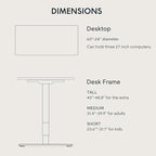 FLEXISPOT E6 3-Stage Dual Motor 60 x 24 Electric Standing Desk Sit Stand Up Desk, Holds 220 lbs, Adjustable Height w/Memory Presets, One-Piece Black Desktop & Black Frame, Ships in 2 Boxes