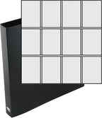 Ursae Minoris Economy 3 D-Ring Large Format Binder for Up to 600 Sports/Trading Cards - Black