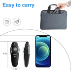 (2 Units) Wireless Presentation Clicker for PowerPoint, Wireless Presenter Remote with Laser Pointer Slide Clickers for Mac/Windows/Linux, Computer/Laptop, Google Slide/PPT/Keynote