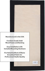 ATS Acoustics Home Office Residential Acoustic Treatment Room Kit Sound Absorbing Acoustic Panel 6 Pack for 50-100 Sq Ft (Pitch)