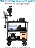 PROAIM Bowado 36" Video Camera Production Cart for Photographer, Videographer & Filmmaker. Payload up to 200kg/440lb. Collapsed Design (CT-BWDO-36)