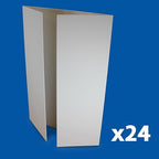 Flipside Products 36” x 48” Foam Project Boards for Presentations, Science Fair, School Projects, Event Displays and Trifold Picture Board - White - 24 Pack