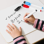 Nicpro 9 x 12 inches Lapboard Small Dry Erase Lap Board Double Sided with 3 Water-Based Pens Learning Mini Whiteboard Portable for Kid Student and Classroom Use