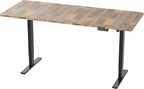 VIVO Electric 71 x 30 in Standing Desk, Memory Height Adjustment, 1B Series, Holds 220 lbs, Reclaimed Wood Top Black Frame, DESK-KIT-1B7P