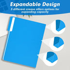 File Folder, RAZCC 100 Pack 1/3 Cut Tab Colored File Folders, File Folder Letter Size for Office Classroom Use, Assorted 5 Colors Folders with Tabs