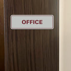 Signs ByLITA Standard Office Sign - Professional Business Signage - Easy to Install (Red) - Medium 1 Pack