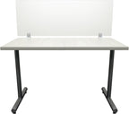 OBEX Frosted Acrylic Desk Mounted Privacy Panel, 18" x 72", Frosted