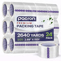 Clear Packing Tape - 24 Heavy-Duty Wrapping Tape - 110-Yard Length, 2640 Total Yards 2.88-Inch Wide Strong Adhesive Rolls for Moving Boxes, Office Packaging, Storage Organization & Warehouse Shipping