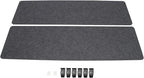 ReFocus Raw Clamp-On Acoustic Desk Divider Mounted Privacy Panel Set – Reduce Noise & Visual Distractions for Office, Study (Anthracite Gray, 2× Panels (60"×16"))