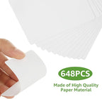 648PCS Blank Playing Cards 2.5" x 3.5" Blank Playing Cards to Write On Double Sides Printable Index Flash Cards Blank Tarot Cards for DIY Game Cards Gift Cards Message Card